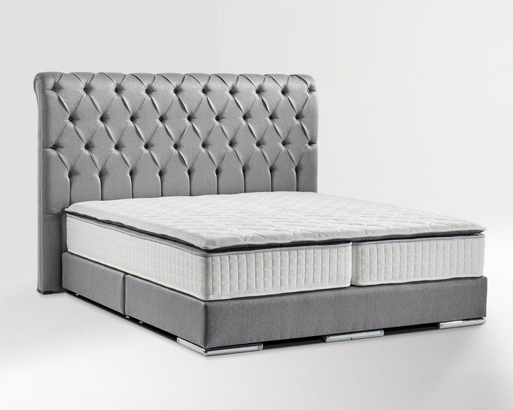 Boxspringbett Baron Jr. Chesterfield Gewebestoff - WohnenRoyal