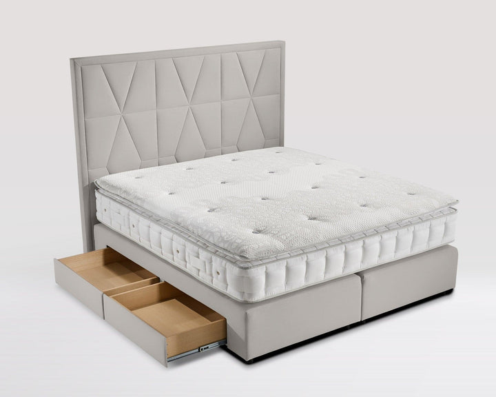 Boxspringbett Ariela Premium - Velourstoff - WohnenRoyal